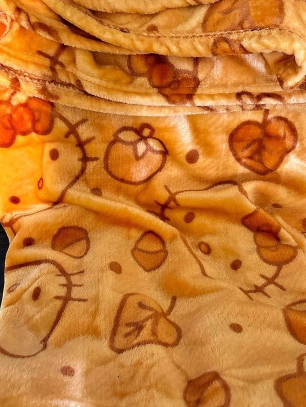 Hello Kitty Silk Touch Throw Orange 50 x 70 in NWT